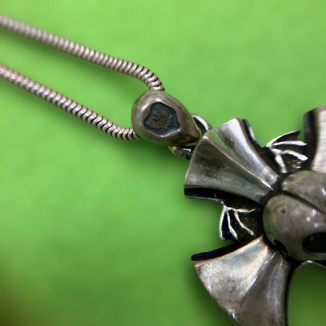 【JAP工房】Skull Blue Rosen Croiz Pendant