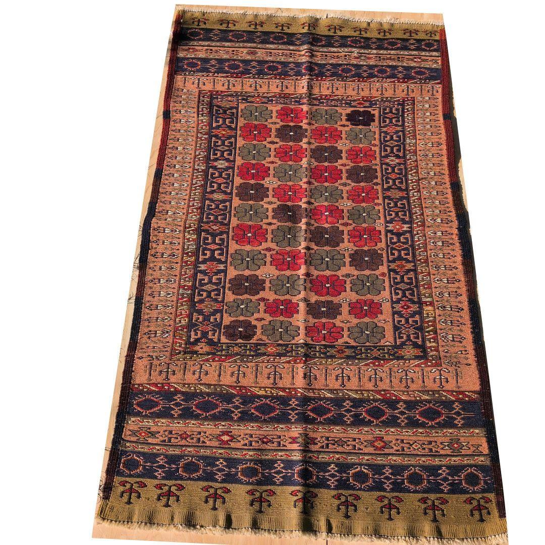 82x141cm・キリム(31-11)ペルシャ・玄関・ギャッベ