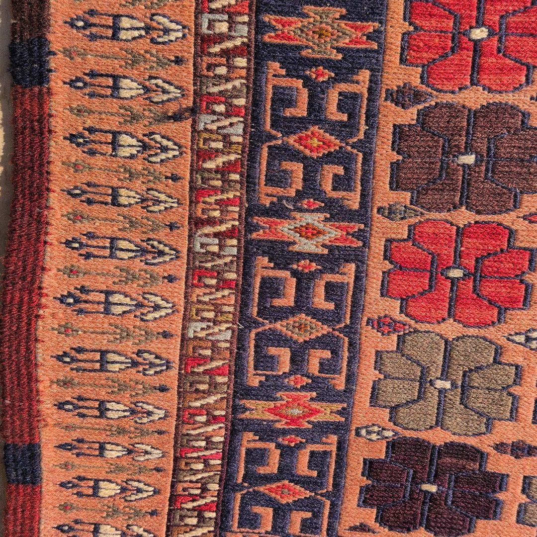 82x141cm・キリム(31-11)ペルシャ・玄関・ギャッベ