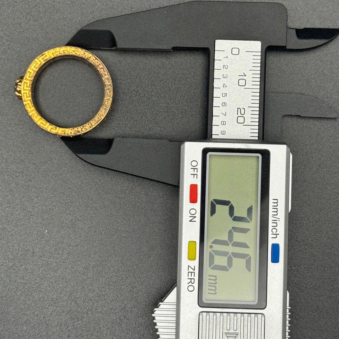 箱付き　versace ヴェルサーチ メデューサ グレカ　GP リング ゴールド