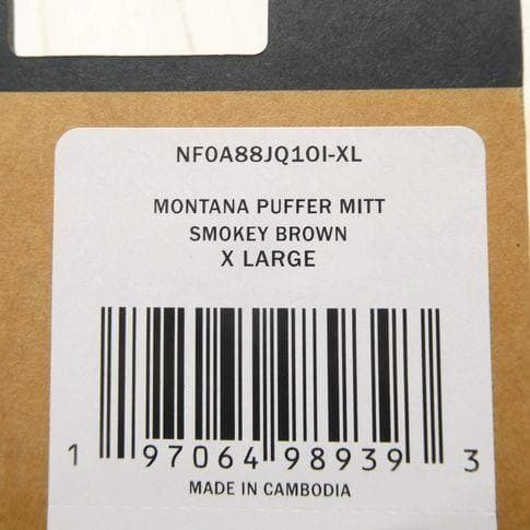 ザ ノースフェイス モンタナ パファー ミトン 手袋 グローブ XL ブラウン