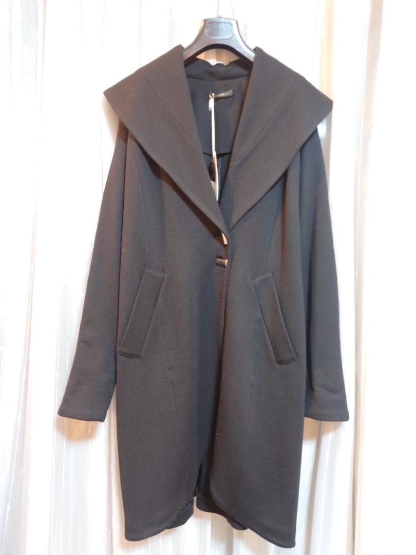 再値下げ☆新品タグ付き☆MARINA RINALDI ウールジャージーコート黒