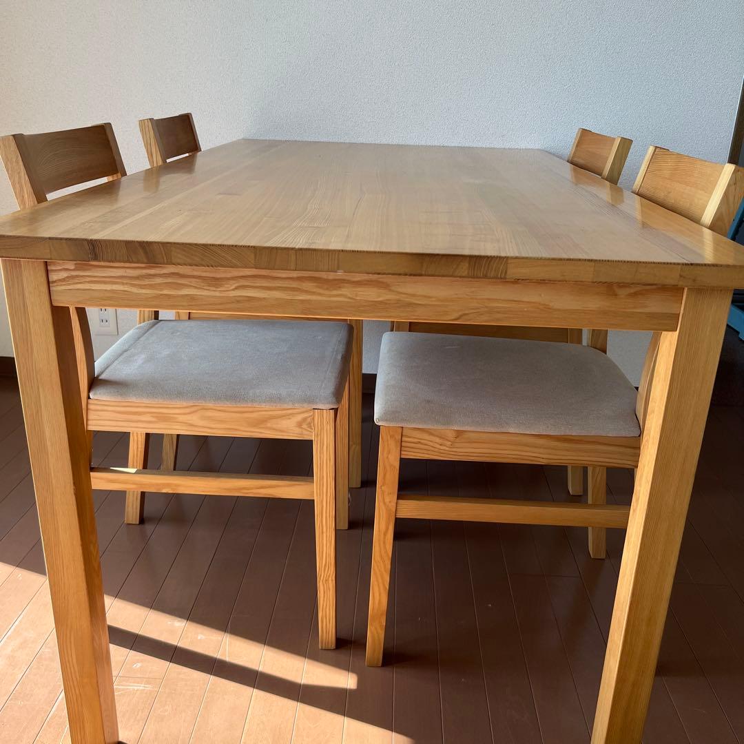 【送料込 2脚セット】①無印良品 ダイニングチェア 椅子 ダイニングテーブル