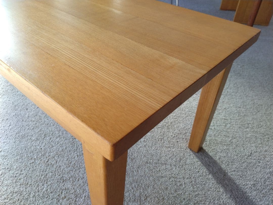 【美品】MUJI無印良品 タモ材ローテーブル/座卓/センター机/カフェラウンジ