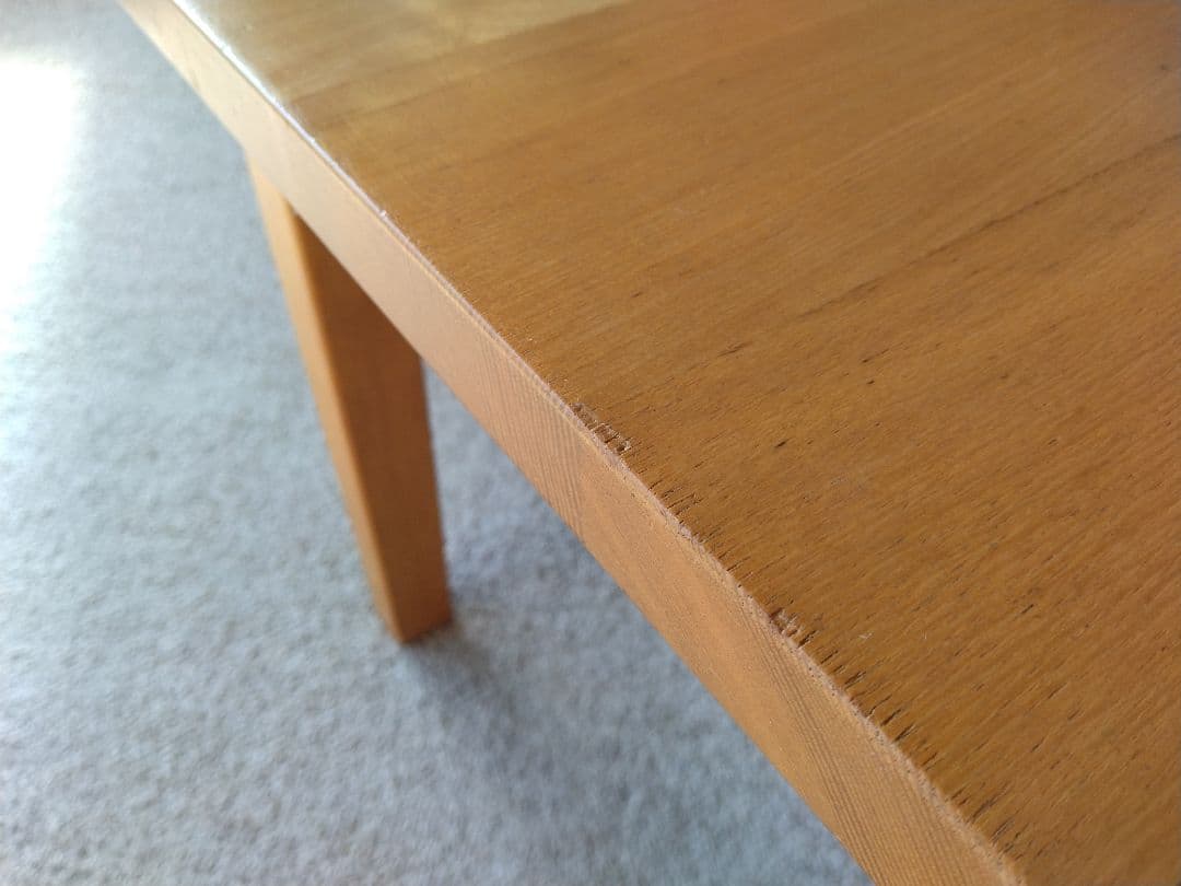 【美品】MUJI無印良品 タモ材ローテーブル/座卓/センター机/カフェラウンジ