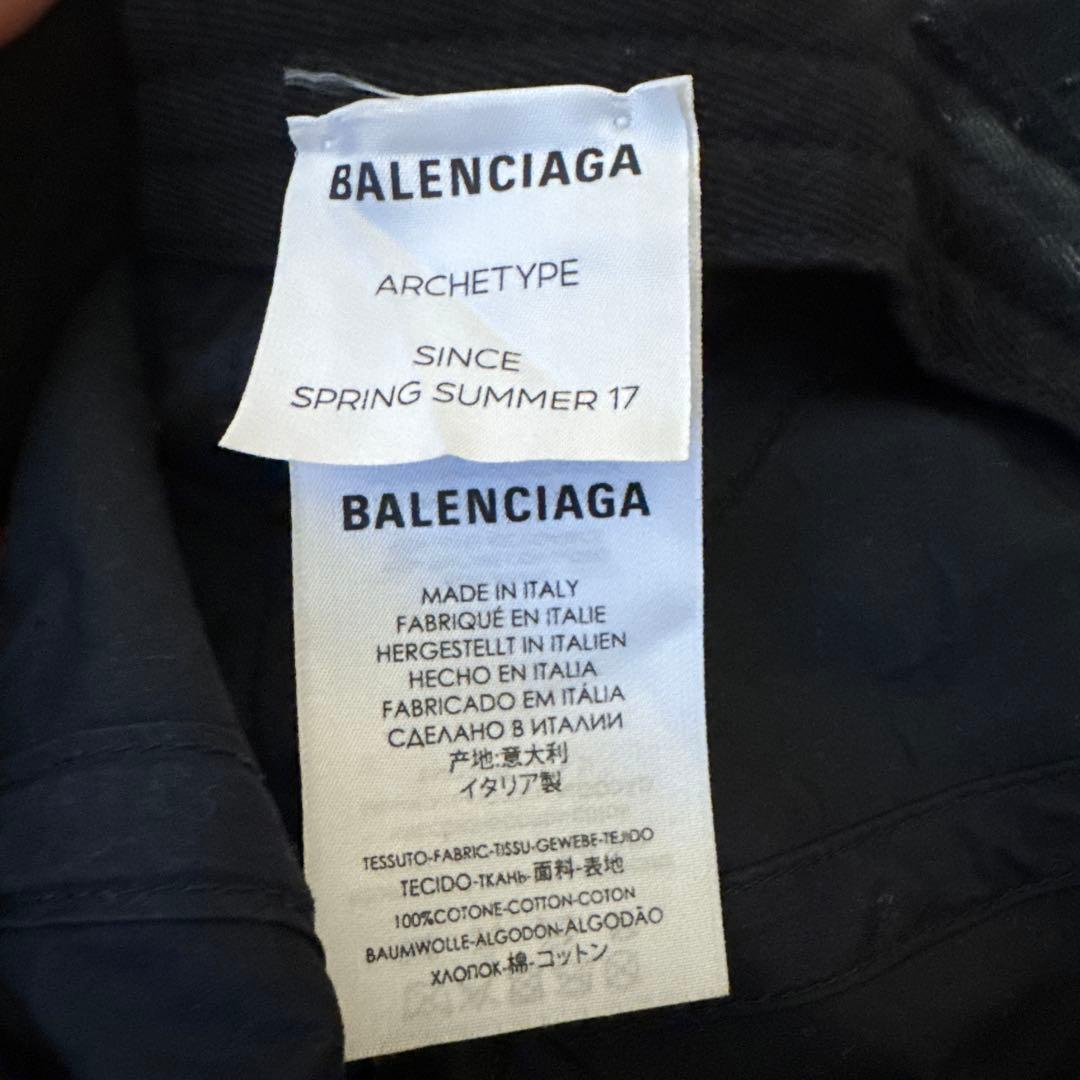 BALENCIAGA バレンシアガ ロゴ キャップ 帽子 ブラック L