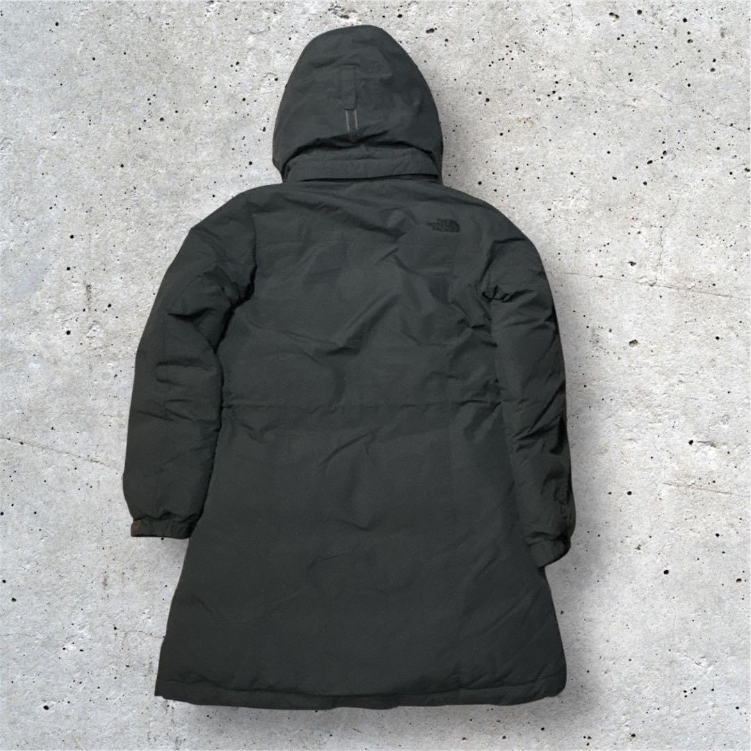 美品The North Face ダークグレー ダウンジャケットロングMNo44