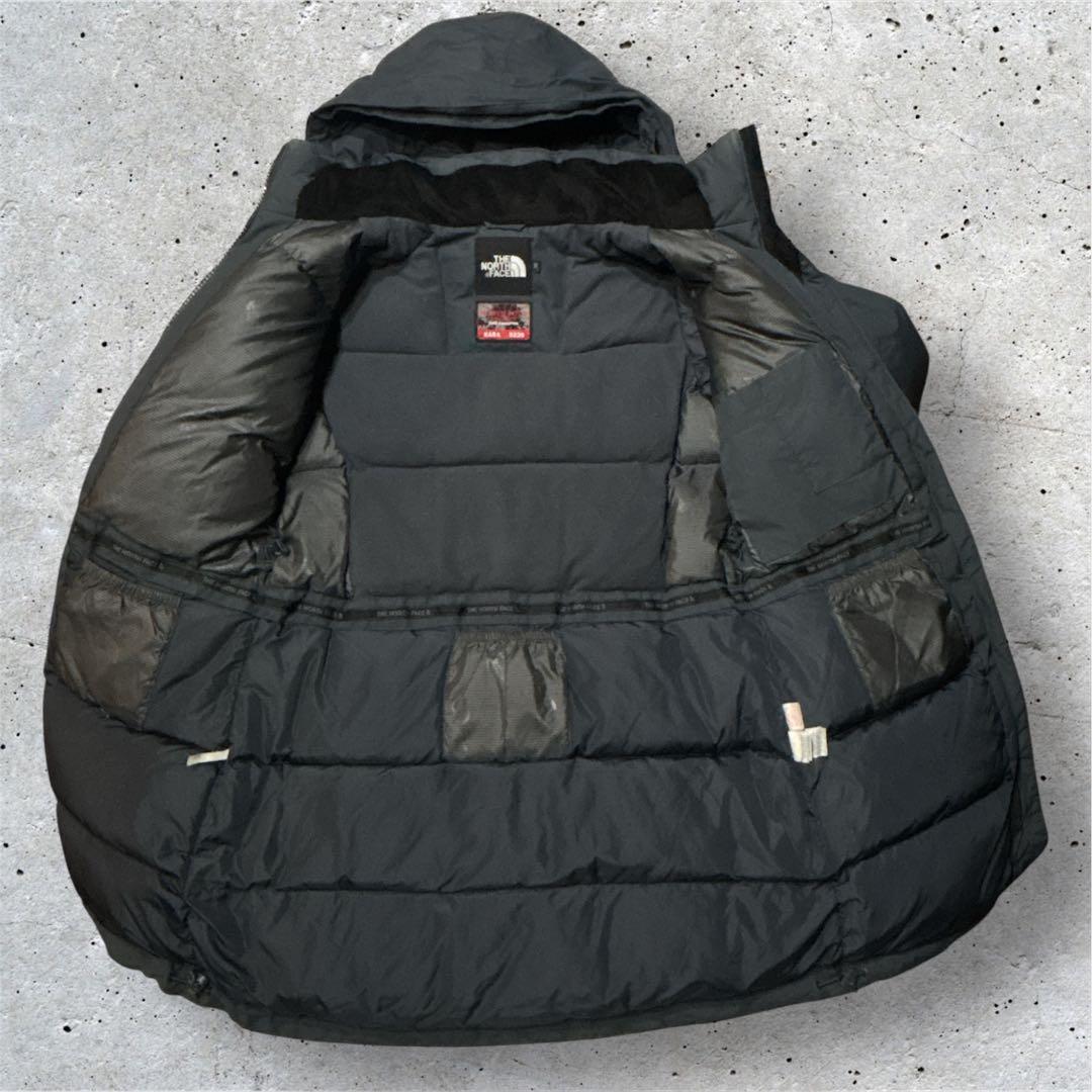 美品The North Face ダークグレー ダウンジャケットロングMNo44