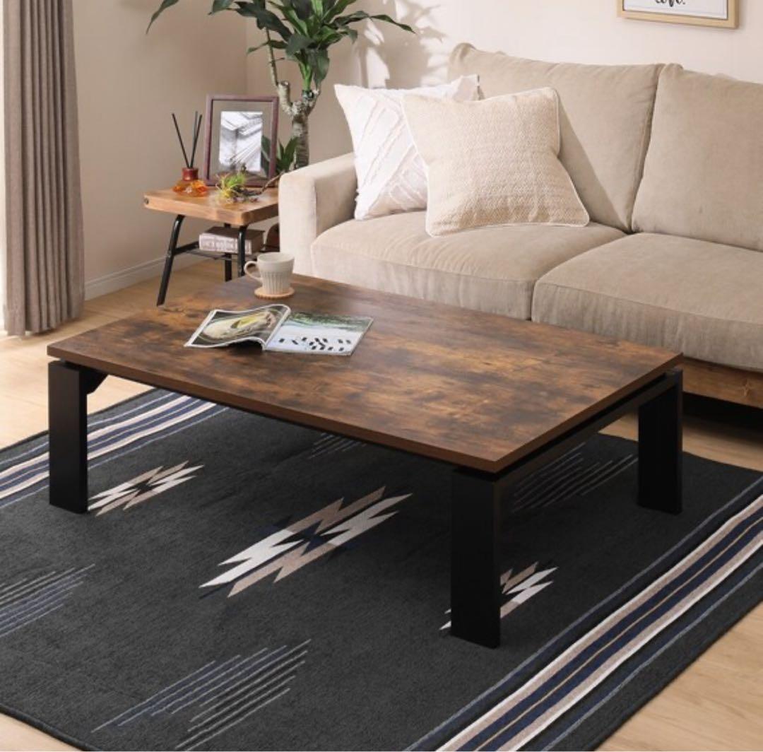 【美品】ニトリ リビングこたつ テーブル 幅120cm ブラウン