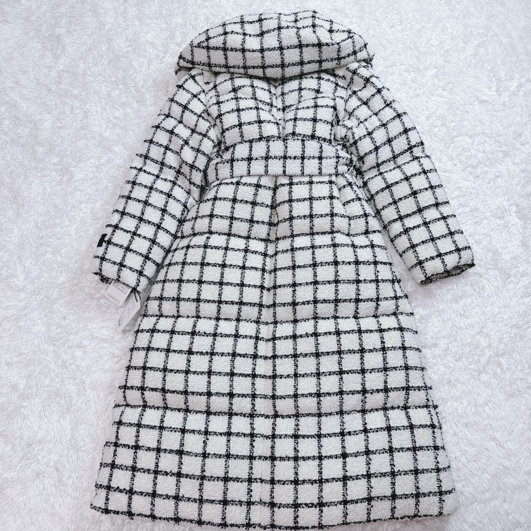 【新品タグ付】Her lip to ダウン コート チェック 小嶋陽菜 着用