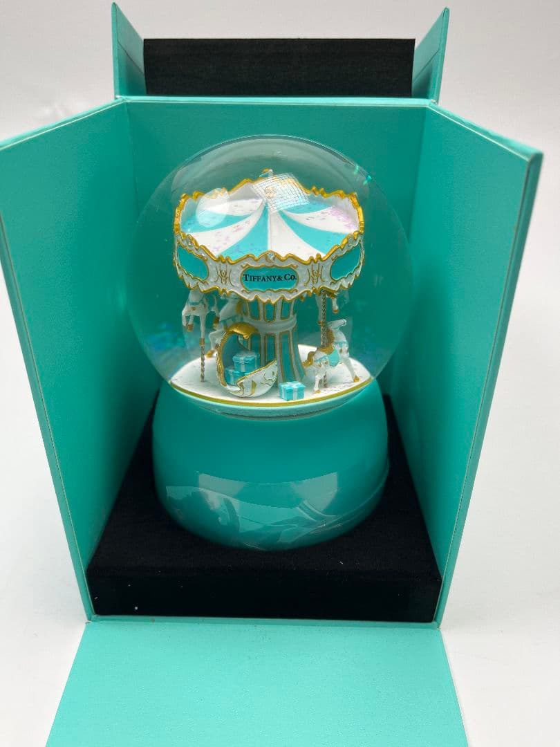 ティファニー メリーゴーランド オルゴール　スノードーム