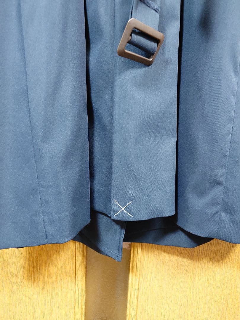 ニッセングラマー　【大きい胸専用】ロング丈トレンチコート　FL ネイビー