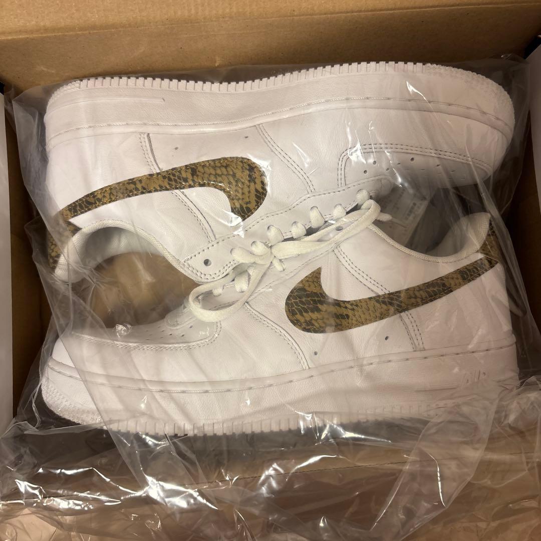 Nike Air Force 1 Low アイボリースネーク　パイソン