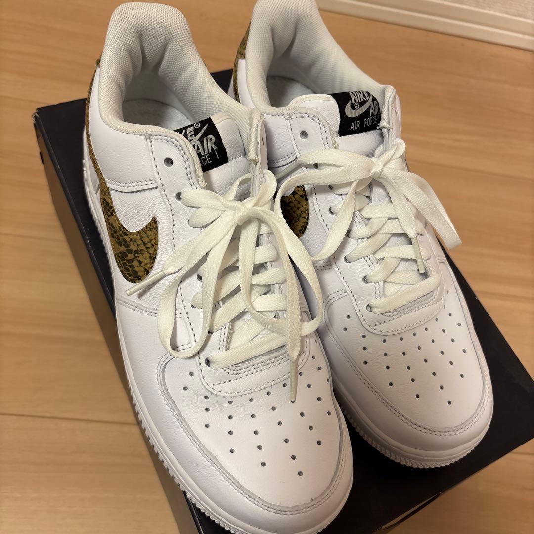 Nike Air Force 1 Low アイボリースネーク　パイソン