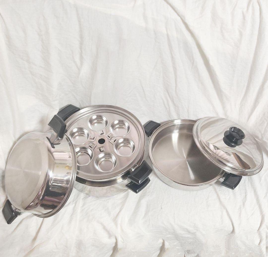 ロイヤルクイーン 6QTと大フライパン　ガス仕様です@