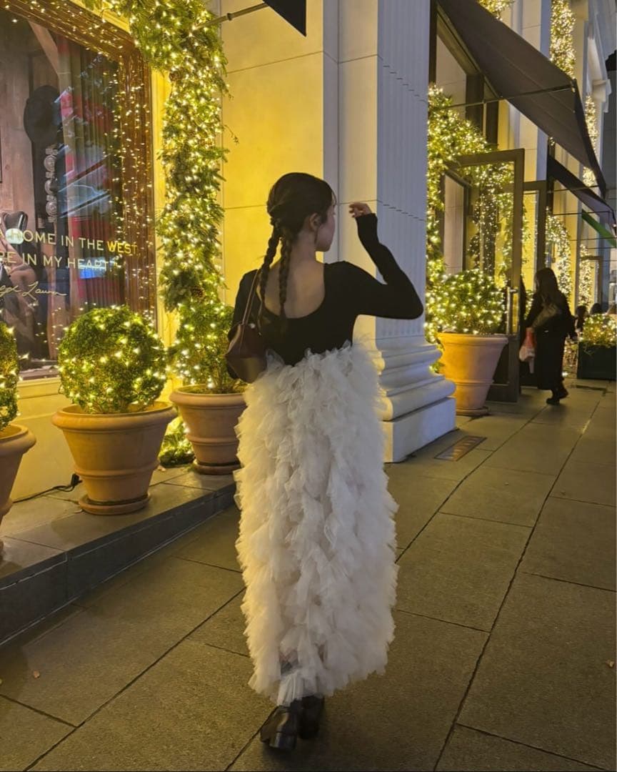 【NOTREemor】ruffle tulle dress