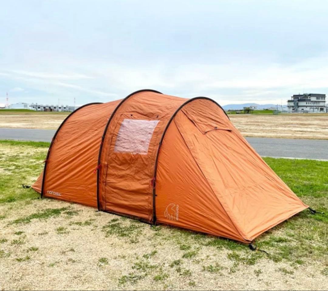 設営1回のみの美品 ノルディスク レイサ4 カシューブラウン