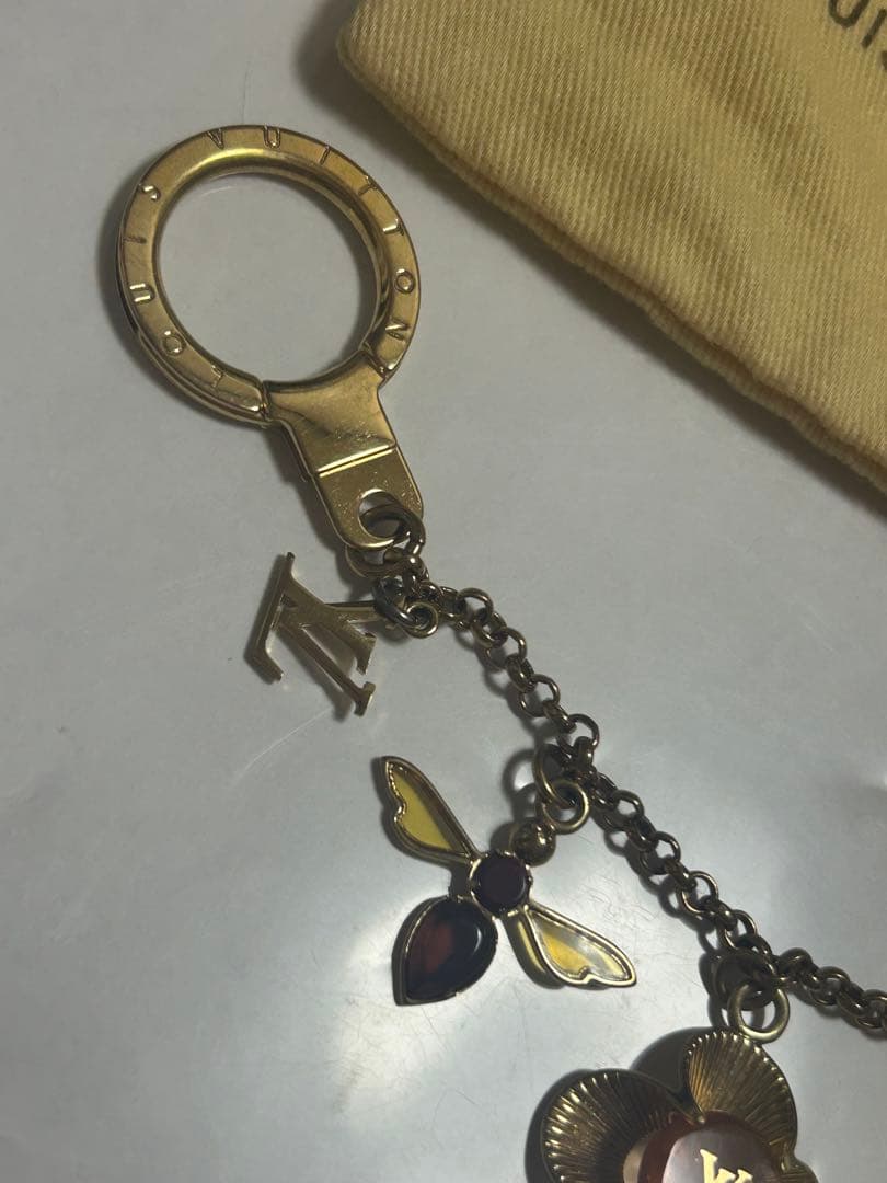 美品　ルイヴィトン　チャーム　ビジューサック・シェンヌビーフルール M66911