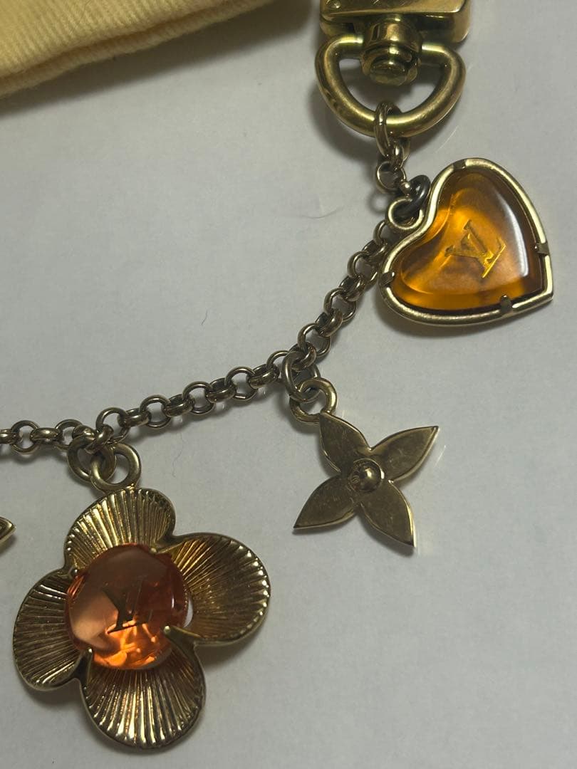 美品　ルイヴィトン　チャーム　ビジューサック・シェンヌビーフルール M66911