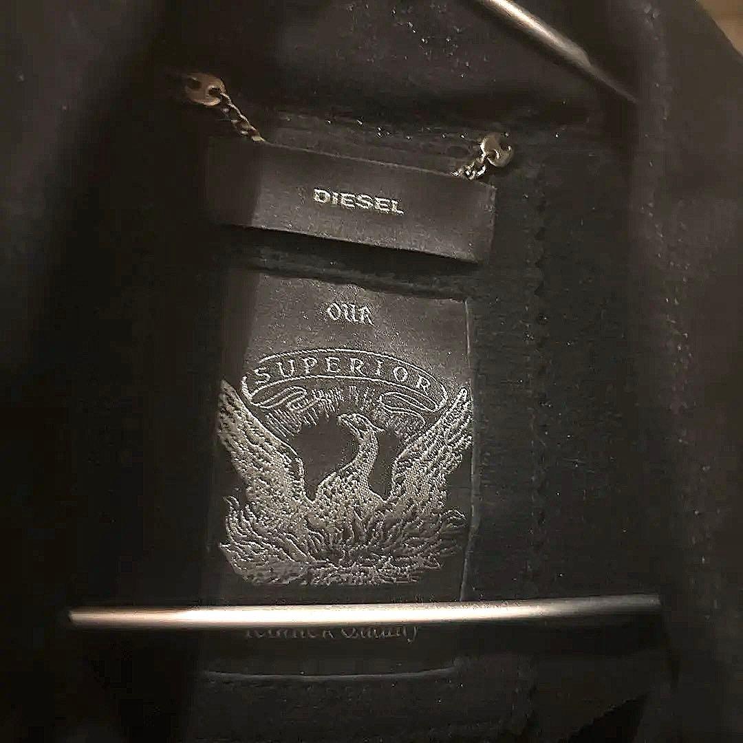 DIESEL ブラック ライダースジャケット