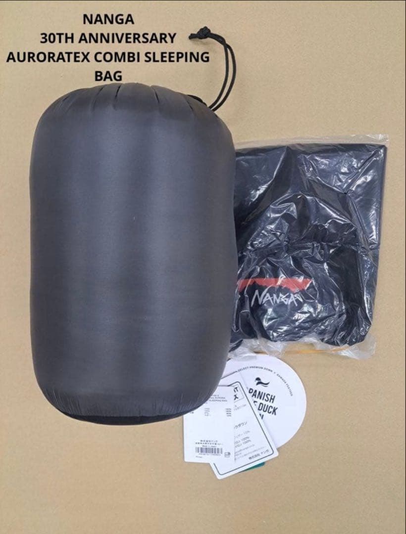 NANGA30THアニバーサリーAURORATEX COMBIスリーピングバッグ