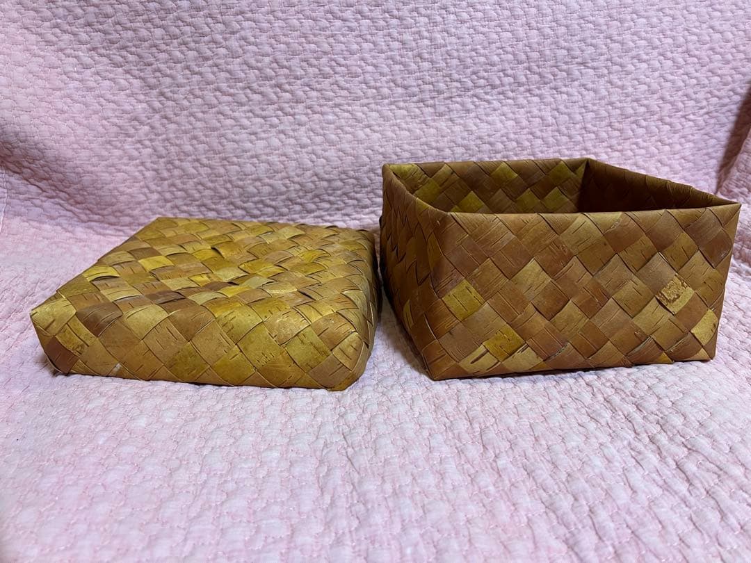 白樺　蓋付き箱　新品未使用