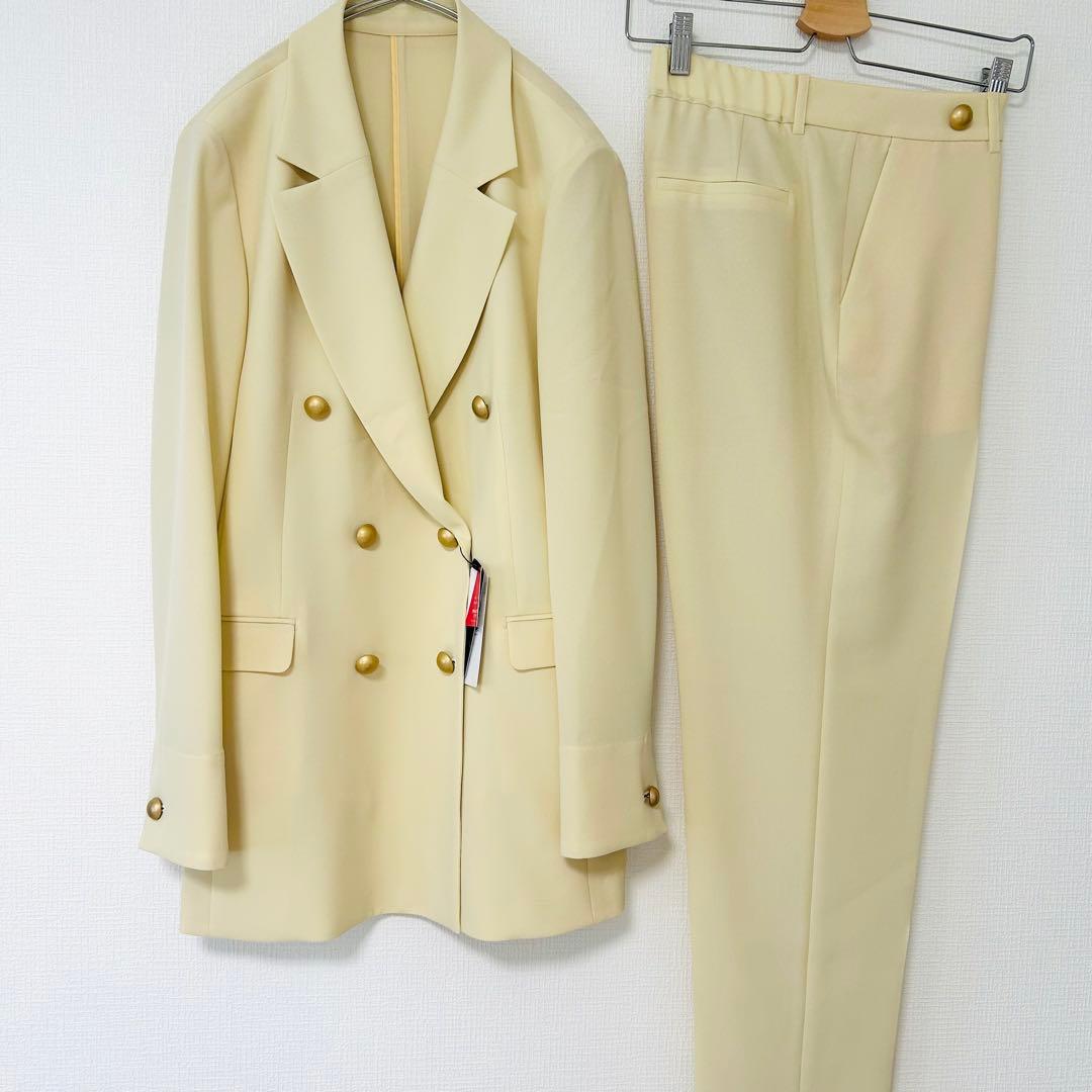 【未使用タグ付】AOKI 2wayストレッチ ダブルブレスト パンツセット L