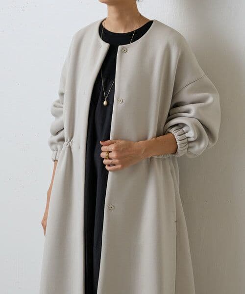 極美品 BEARDSLEY ビアズリー ダンボールギャザーコート