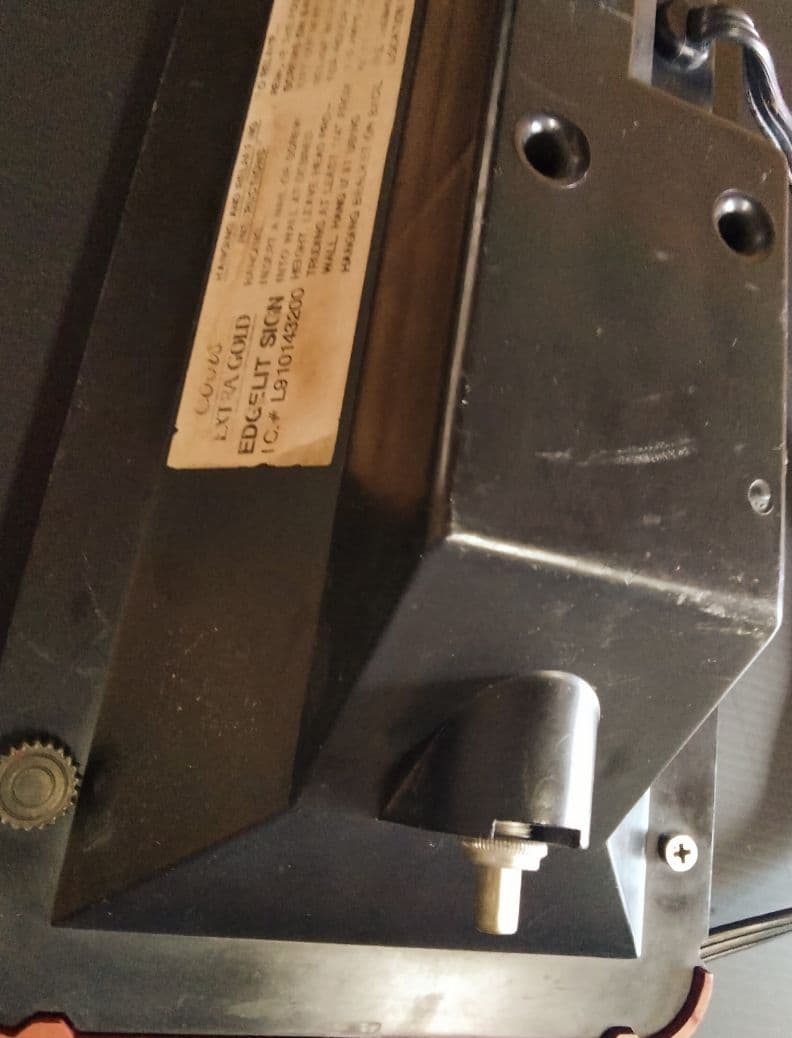 クアーズビール　ヴィンテージ電飾サイン　クアーズエクストラゴールド