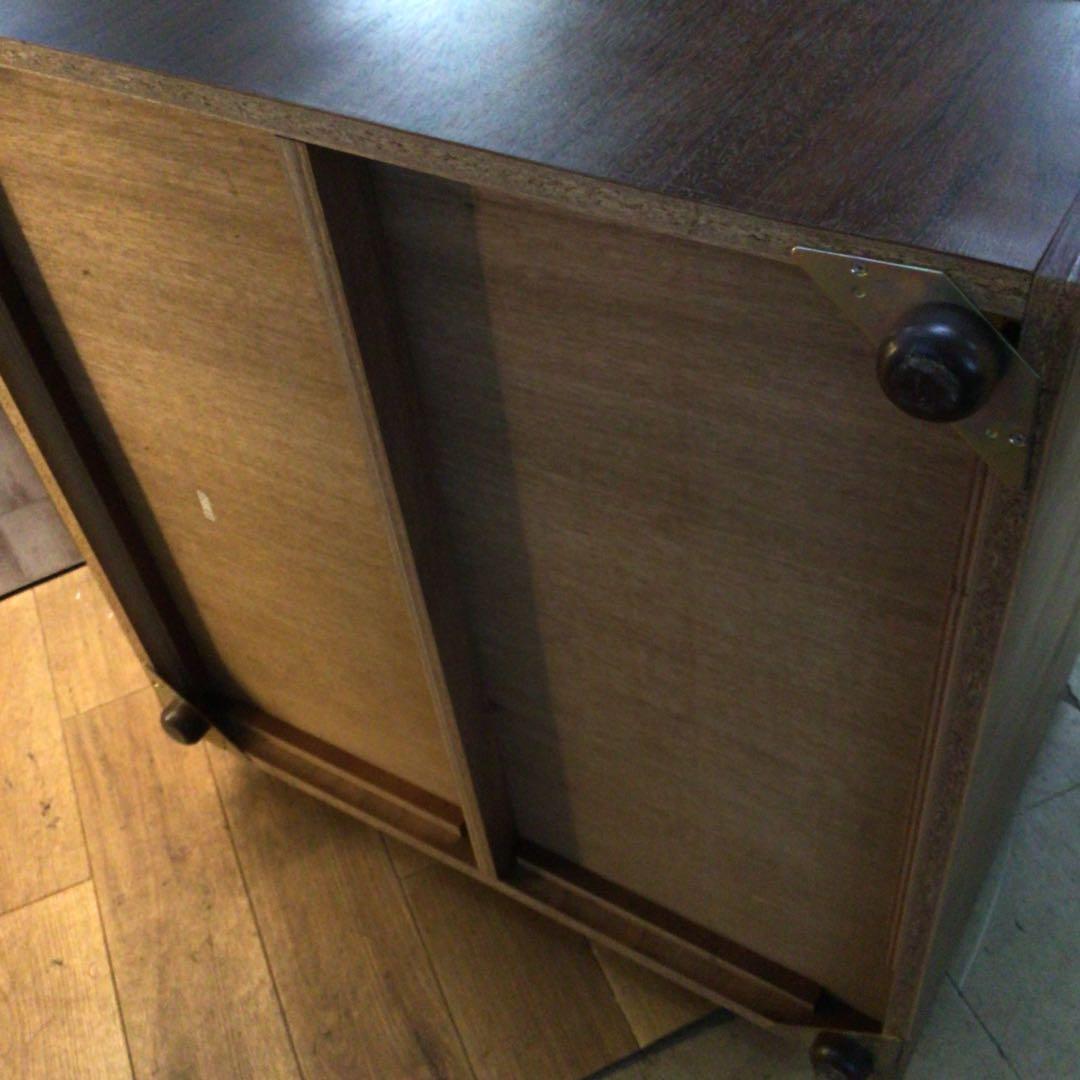 オールド　カリモク家具 コーナーテーブル