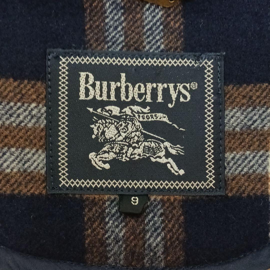 ✨極美品✨バーバリーズ　ウールカシミヤ　ダッフルコート　ノバチェック　濃紺 9