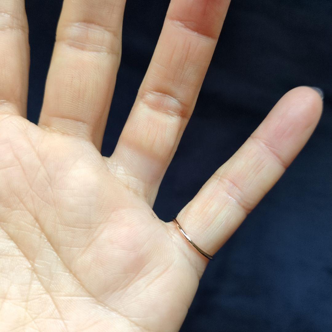 ティファニー シングルロウ リング 750 rg 6.5号 美品 現行品