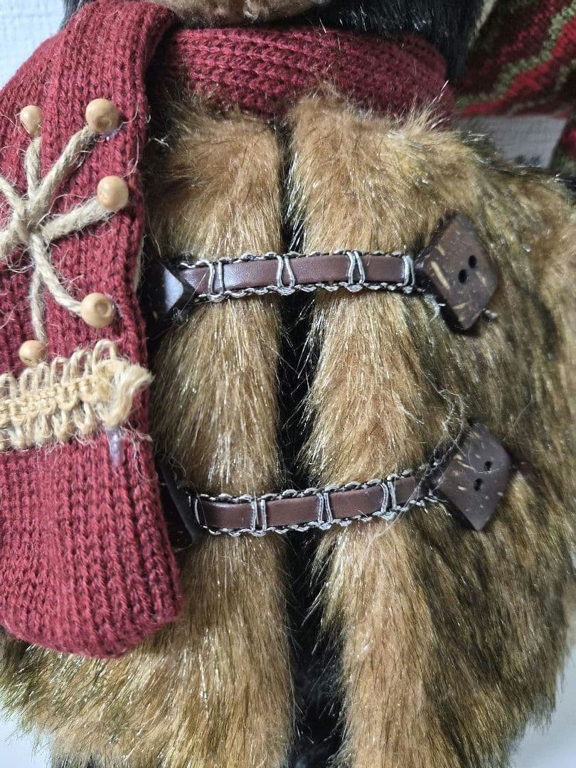 クリスマス　ベアー　くまのぬいぐるみ　ヴィンテージ　レトロ　激レア　輸入雑貨