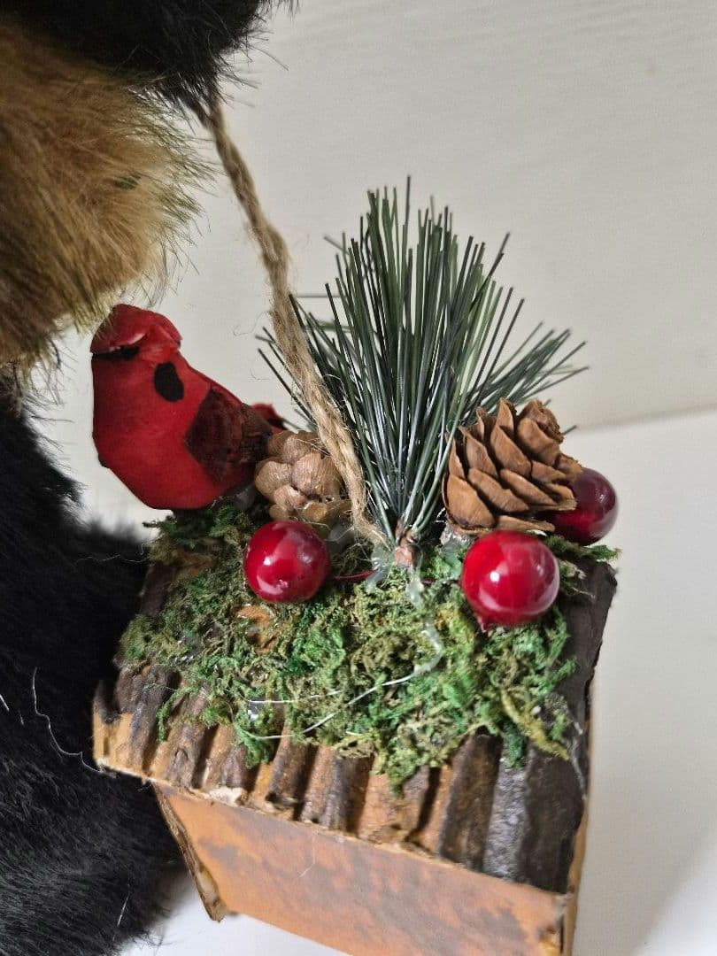 クリスマス　ベアー　くまのぬいぐるみ　ヴィンテージ　レトロ　激レア　輸入雑貨