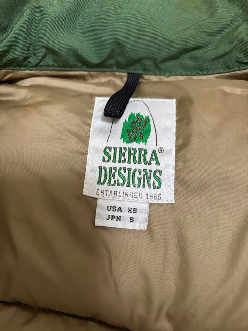 SIERRA DESIGNS ダウンベスト ダークグリーン