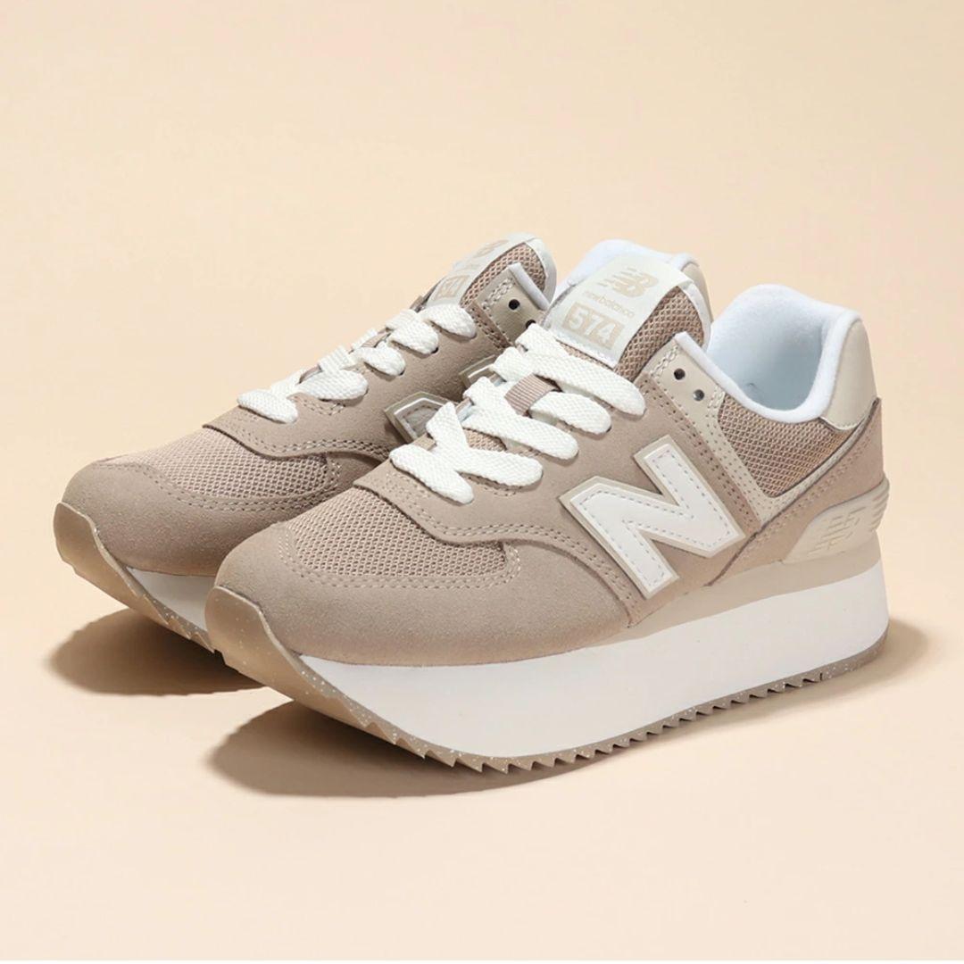 新品未使用箱付きニューバランスnew balanceスニーカー 574　厚底