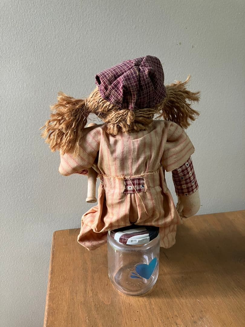 【手作り】カントリードール　ベースボール少女　オリジナルキャラクター