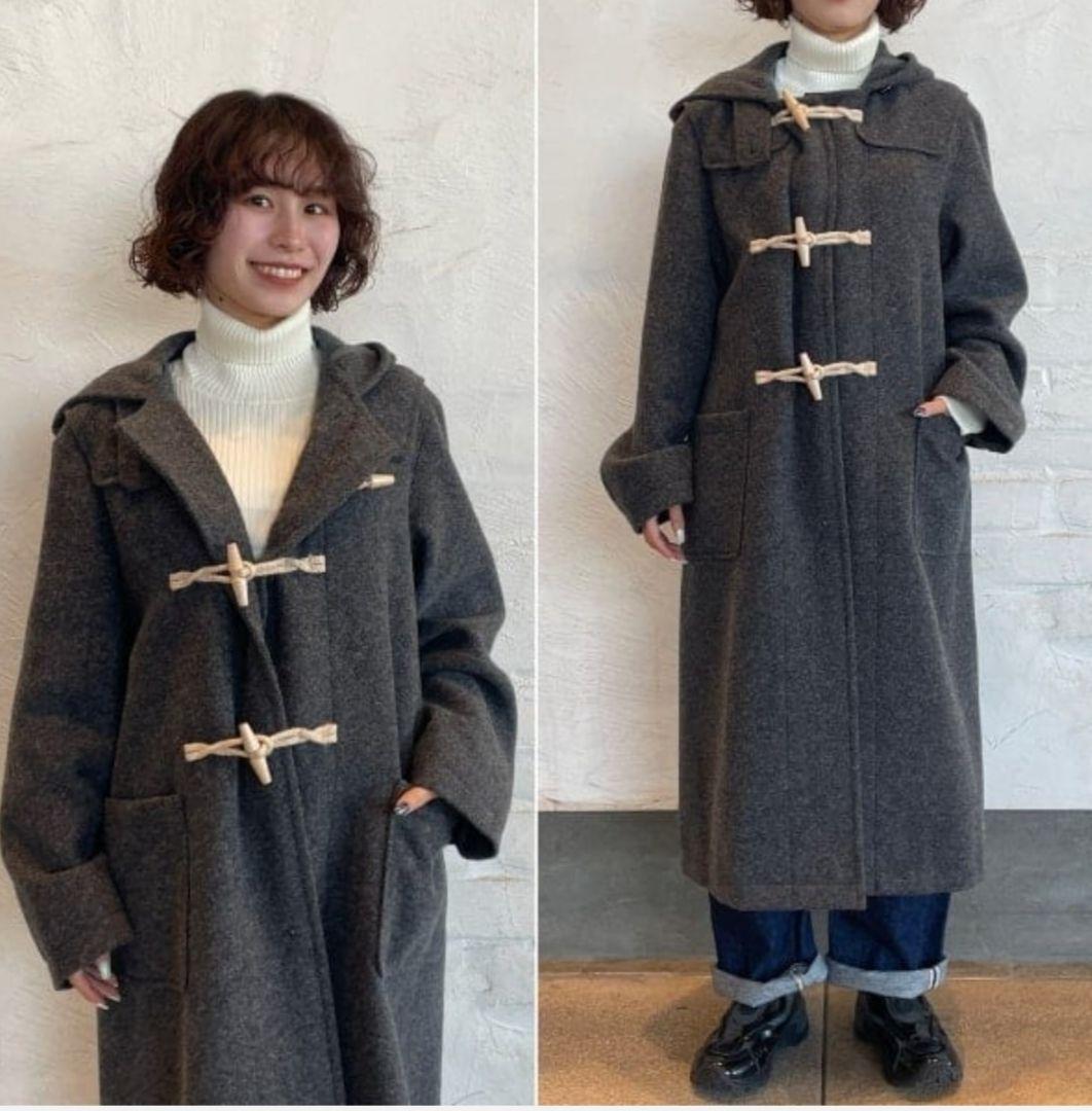 ほぼ新品　BEAMS BOY グレー ダッフルコート