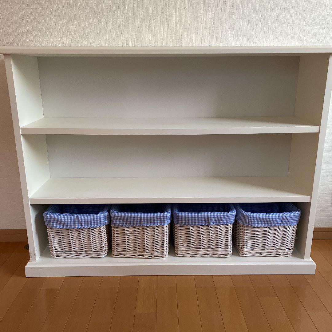 本棚　シェルフ　白