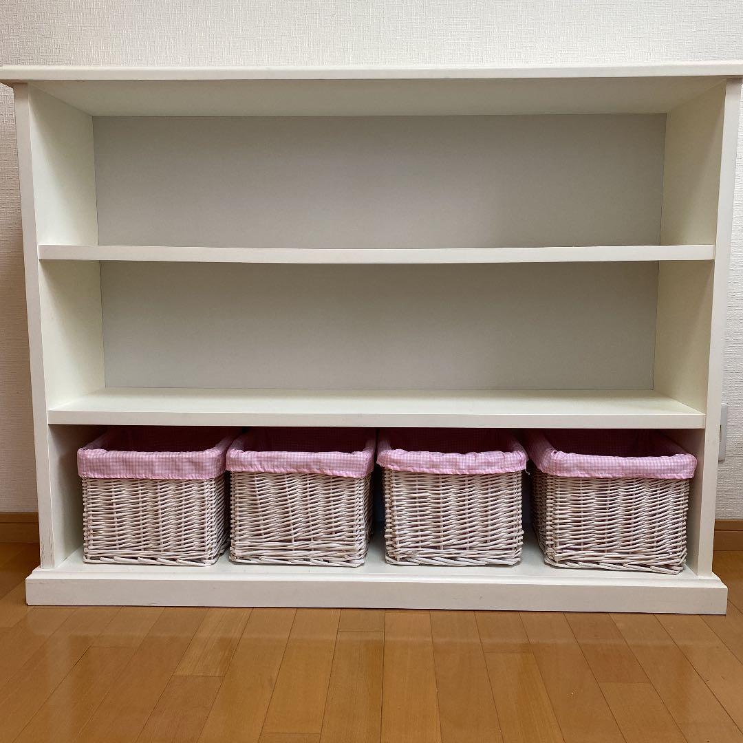 本棚　シェルフ　白