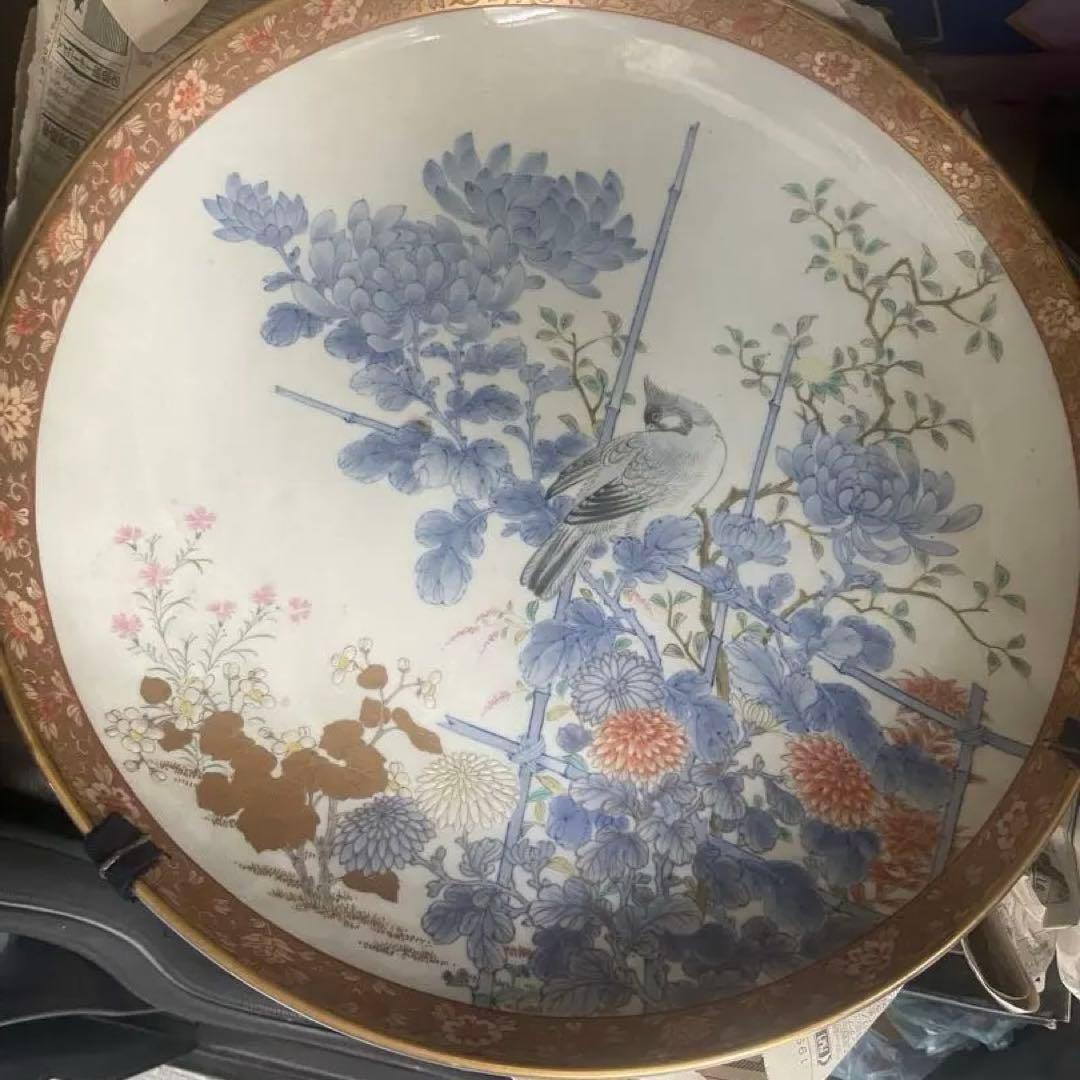 明治時代？　深川製磁　飾り皿