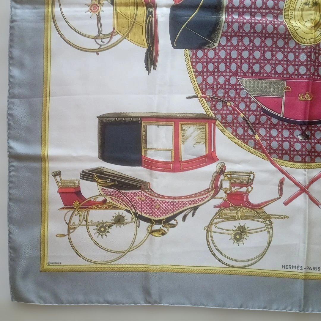 エルメス スカーフ カレ90　折畳み式幌の馬車