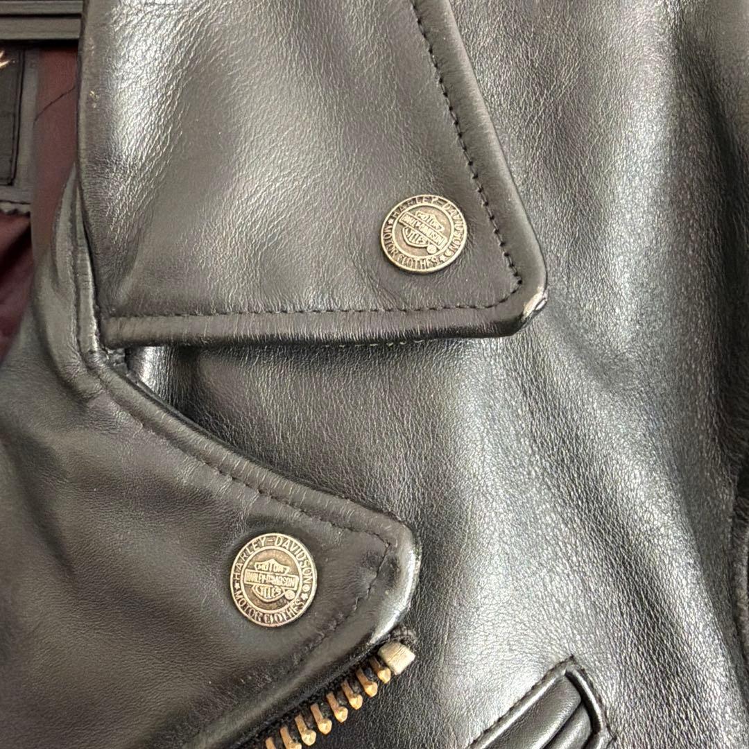 Harley Davidson ハーレーダビットソン ダブル レザー ライダース