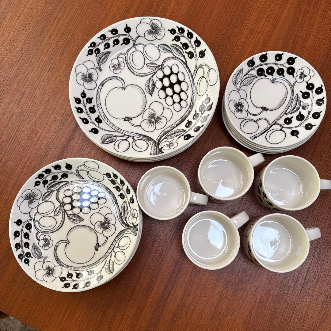 アラビア　ブラックパラティッシ　食器セット 各5 20点