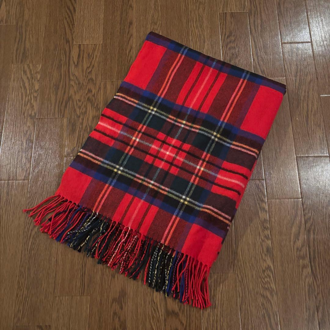 JOHNSTONS 大判タータンチェックストール