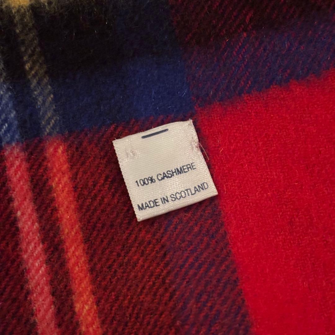 JOHNSTONS 大判タータンチェックストール