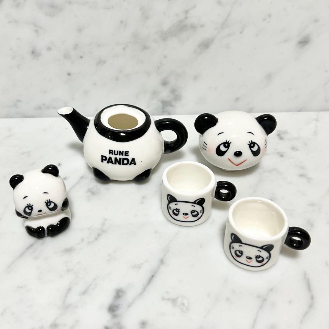 内藤ルネ RUNE PANDA パンダ ティーポットセット【インテリア用】