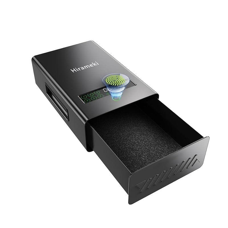 [S149-171] Hirameki 指紋認証 金庫 小型 家庭用 防犯 金庫