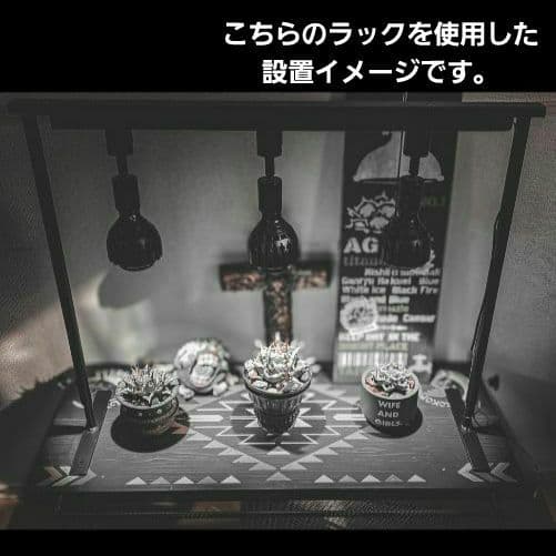 シェルフ アイアンラック植物棚 ダクトレール70 スタンド 照明 アガベ