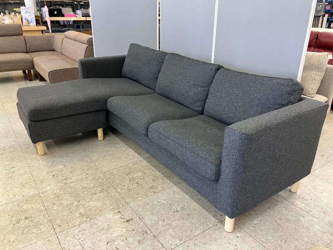 IKEA 3人掛けソファ PARUP グレー